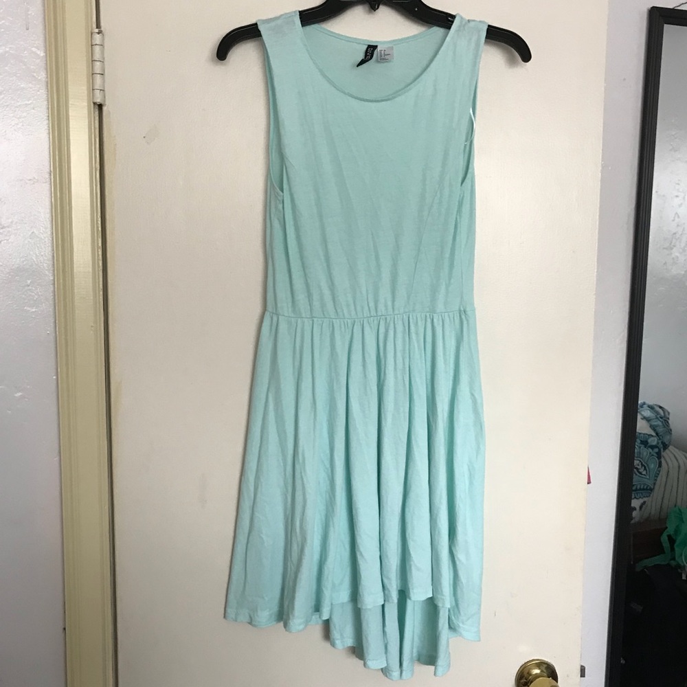 Blue High-Low Dress